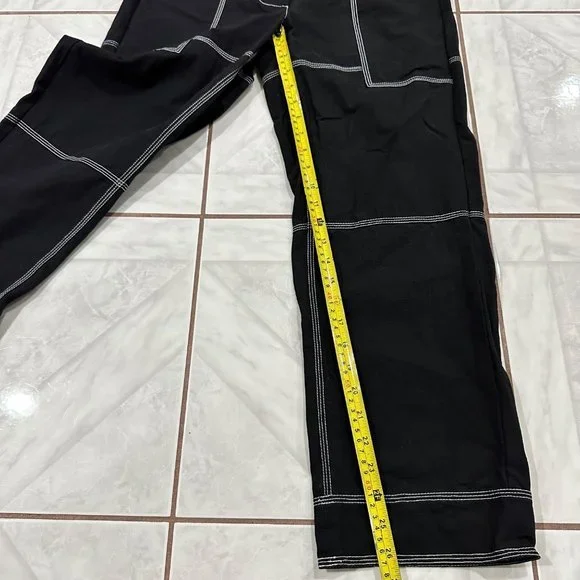 Nicole Miller Y2K Grunge 2 Piece Set Crop Top Size Large and Pants Size Small - Picture 6 of 14